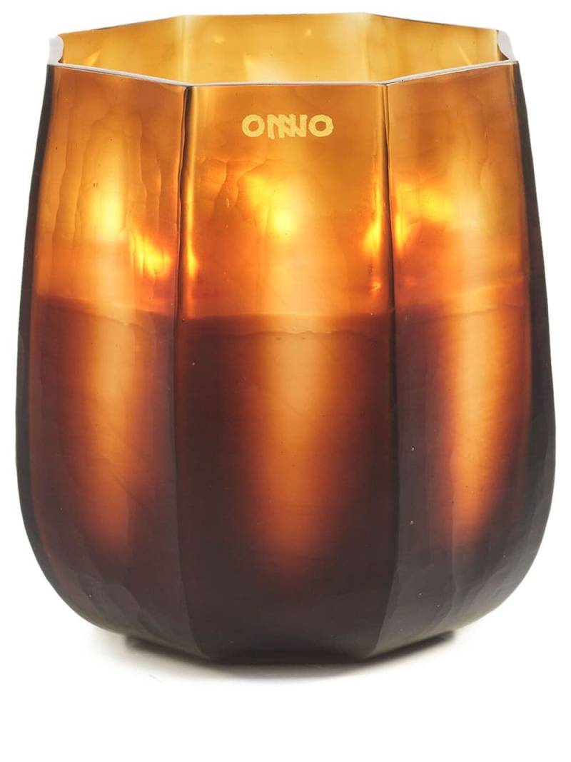 Onno Geometrische Embrace Kerze - Orange von Onno