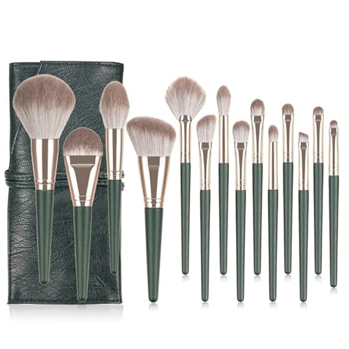 14 Stück Pinselset Makeup Professionelles Make up Pinsel Set mit Schminktasche Makeup Pinsel Set Premium Synthetische Stiftung Puder Blush Blending Face Brush Lidschatten Kit Makeup Pinsel Tools von Onperpoe