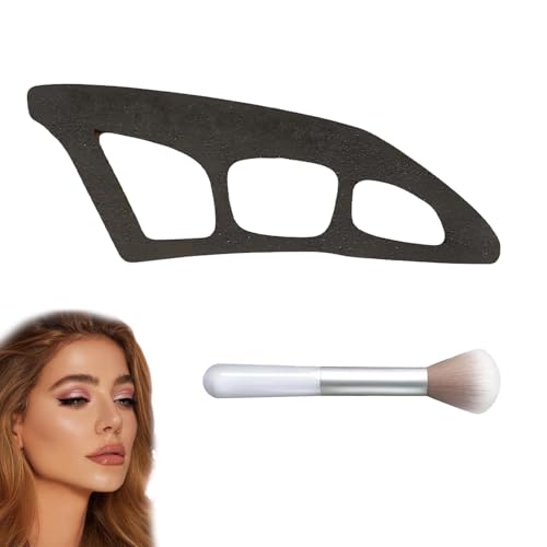 Eyetour Eyeshadow Tool Eyetour Your Glam Bestie Lidschatten Schablone mit 1 Pinsel Schnelles Eyeshadow Applicator Lidschatten Schablonen für Augen Geeignet für Anfänger und Profis von Onperpoe