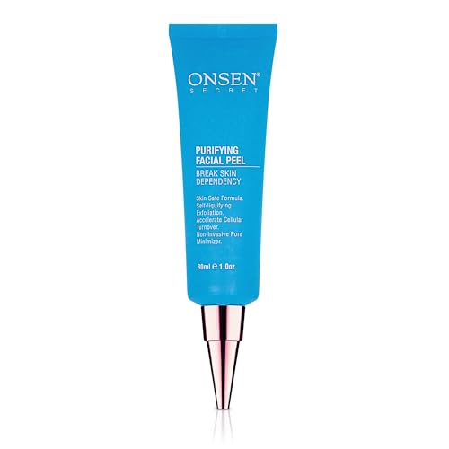 Peeling Gel (30ml) by Onsen Secret - Täglicher Sanfter Gesichtspeeling, Dunkelfleckenentferner, Organisches Gesichtspeeling für Empfindliche Haut, Natürliches Aufhellendes Peeling-Gel für Frauen von Onsen