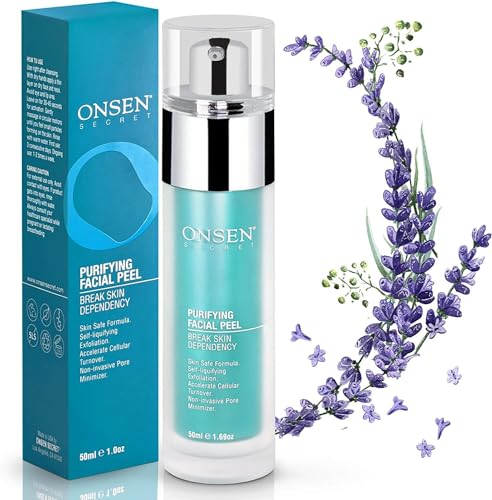 Peeling Gel (50ml) by Onsen Secret - Täglicher Sanfter Gesichtspeeling, Dunkelfleckenentferner, Organisches Gesichtspeeling für Empfindliche Haut, Natürliches Aufhellendes Peeling-Gel für Frauen von Onsen
