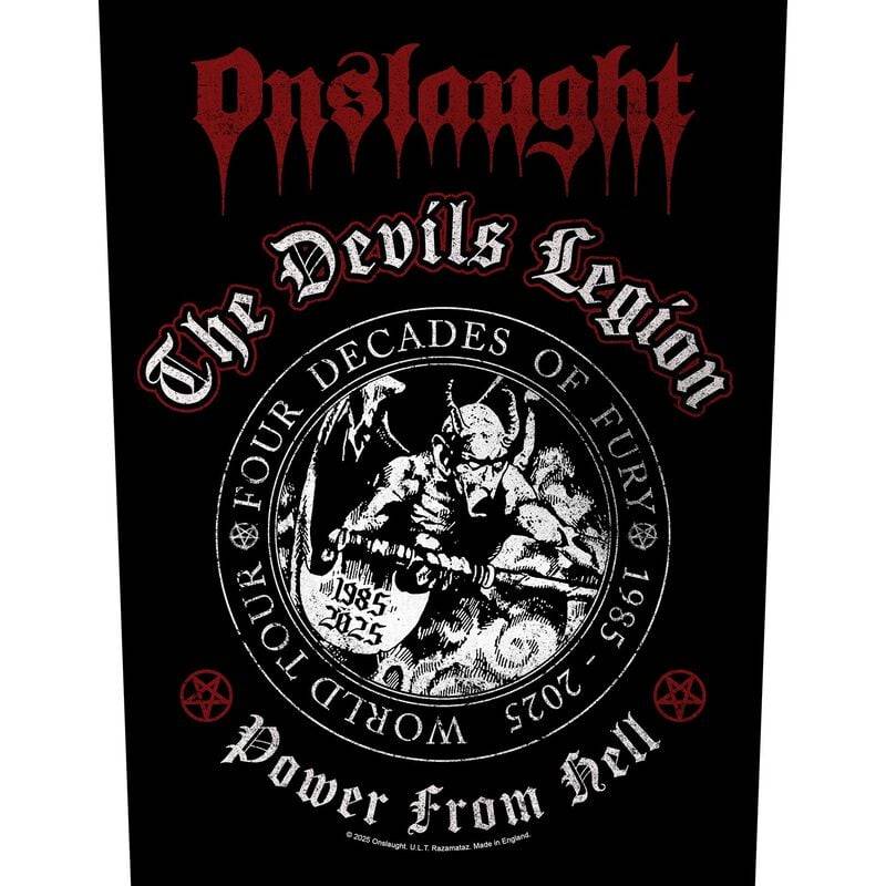 Onslaught Backpatch - The Devils Legion - schwarz  - Lizenziertes Merchandise! von Onslaught