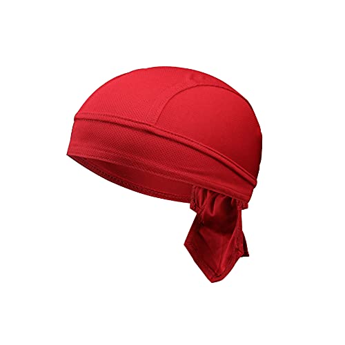 Onsoyours Bandana Cap Sommermütze Bandana Kopftuch Atmungsaktive Fahrrad Kopfbedeckung Hut Mens Womens Atmungsaktive Stirnband A Weinrot Einheitsgröße von Onsoyours