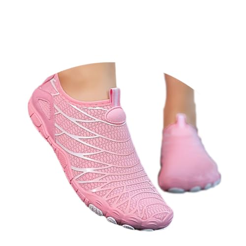 Onsoyours Barfuss Schuhe Damen Barfußschuhe Sommer Wasserschuhe Aquaschuhe Strandschuhe Schnell Trocknen Surfschuhe Unisex Barfußschuhe für Beach Pool Surfen A Rosa 40 EU von Onsoyours
