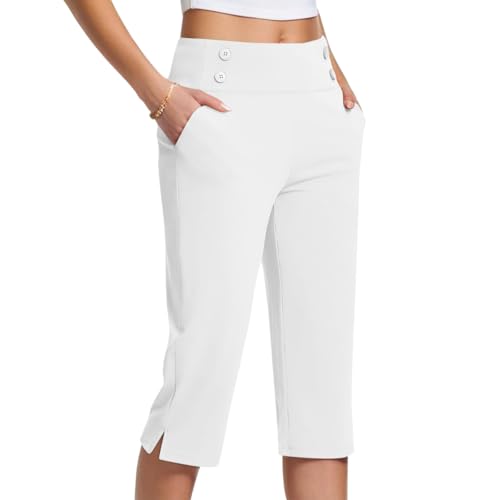 Onsoyours Caprihose Damen 3/4 Bauchkontrolle Workout Leggings Leicht Sommer Slim Fit Sporthose A Weiß L Onsoyours Caprihose Damen 3/4 Bauchkontrolle Workout Leggings Leicht Sommer Slim Fit Sporthose A Weiß L von Onsoyours