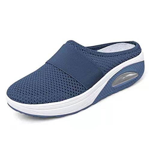 Onsoyours Clogs Weiche Hausschuhe Damen Pantoletten Mesh Sabot Mit Orthopädisch Luftkissen Atmungsaktiv Plateau Freizeit Sandalen Slipper A Dunkelblau 37 EU Onsoyours Clogs Weiche Hausschuhe Damen Pantoletten Mesh Sabot Mit Orthopädisch Luftkissen Atmungsaktiv Plateau Freizeit Sandalen Slipper A Dunkelblau 37 EU von Onsoyours
