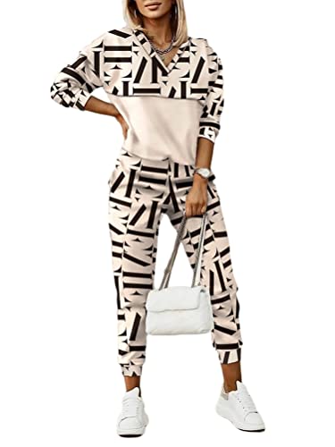 Onsoyours Damen 2 Teilig Freizeitanzug Set Sportanzug Traingsanzug Jogginganzug Kapuzenpullover Lange Ärmel Tasche Top Lange Hose Streetwear Outfit A Khaki XXL Onsoyours Damen 2 Teilig Freizeitanzug Set Sportanzug Traingsanzug Jogginganzug Kapuzenpullover Lange Ärmel Tasche Top Lange Hose Streetwear Outfit A Khaki XXL von Onsoyours