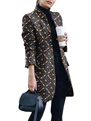 Onsoyours Damen Blazer Winter Revers Wollmantel Trench Jacke Lange Parka Overcoat Outwear Elegant Langarm Blazer Steppmantel Einfarbig Slim Fit Z1 Schwarz 46 Onsoyours Damen Blazer Winter Revers Wollmantel Trench Jacke Lange Parka Overcoat Outwear Elegant Langarm Blazer Steppmantel Einfarbig Slim Fit Z1 Schwarz 46 von Onsoyours