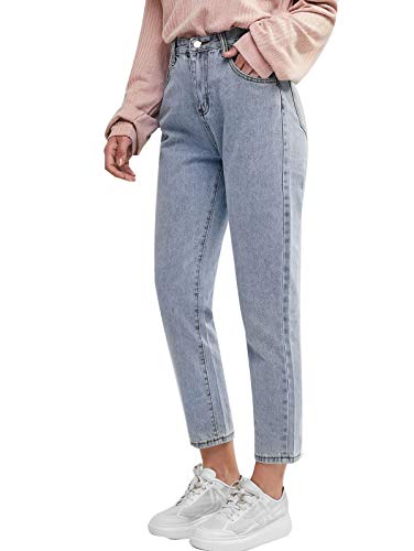 Onsoyours Damen Boyfriend Jeans Hose Reißverschluss Knopfleiste Hoher Taille High Waist Stretch Schlank Jeanshose Push Up Denim Pants Y Hellblau XS Onsoyours Damen Boyfriend Jeans Hose Reißverschluss Knopfleiste Hoher Taille High Waist Stretch Schlank Jeanshose Push Up Denim Pants Y Hellblau XS von Onsoyours