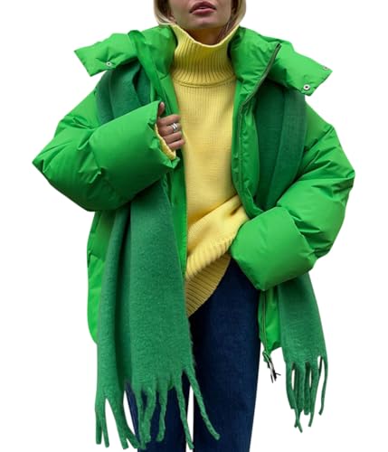 Onsoyours Damen Daunenjacke Kurz Mantel Steppmantel Wintermantel Mit Kapuze Winter Warm Jacke Outdoorjacke Steppjacke Steppmantel Winterjacke A Grün L von Onsoyours