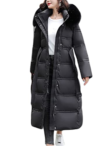 Onsoyours Damen Daunenmantel Wintermantel Warm Verdicken Steppmantel Lang Steppjacke Parka mit Kapuze C Schwarz L Onsoyours Damen Daunenmantel Wintermantel Warm Verdicken Steppmantel Lang Steppjacke Parka mit Kapuze C Schwarz L von Onsoyours