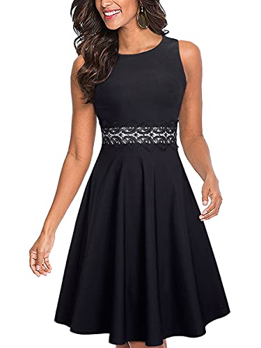 Onsoyours Damen Festliche Kleider Für Hochzeit Spitzenkleid Schulterfrei Flora Lace Cocktailkleid Kurz B Schwarz M von Onsoyours