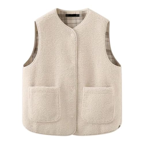 Onsoyours Damen Fleeceweste Ärmellos Plüschweste Kunstfell Teddy Fleece Weste Frauen Outwear Herbst Winter Warm Bequem Cardigan Jacke Ärmellos Outdoor Westen Tops A Weiß XS Onsoyours Damen Fleeceweste Ärmellos Plüschweste Kunstfell Teddy Fleece Weste Frauen Outwear Herbst Winter Warm Bequem Cardigan Jacke Ärmellos Outdoor Westen Tops A Weiß XS von Onsoyours