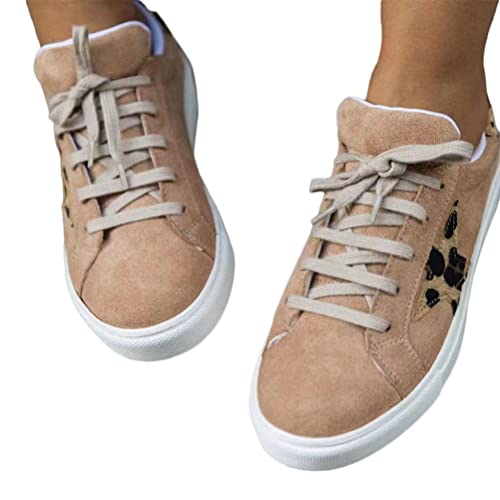 Onsoyours Damen Freizeitschuhe Mode Wedge Heel Flache Schuhe Reißverschluss Schnürsenkel Bequeme Damen Sneakers Weibliche Vulkanisierte Schuhe I Khaki 39 EU von Onsoyours