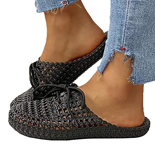 Onsoyours Damen Hausschuhe Atmungsaktiv Mesh Hausschuhe Sommer Hohl Latschen Badeschuhe Strand Slippers Flach Sohle Pantoffeln A Schwarz 38 EU Onsoyours Damen Hausschuhe Atmungsaktiv Mesh Hausschuhe Sommer Hohl Latschen Badeschuhe Strand Slippers Flach Sohle Pantoffeln A Schwarz 38 EU von Onsoyours