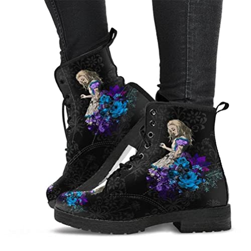 Onsoyours Damen Herbst Winter Stiefel Gothic Chelsea Boot Punk Stiefeletten Biker Boot Knöchel Stiefel Mit Blockabsatz Gotisch Retro Drucken Kurze Stiefeletten A Schwarze Alice 39 EU Onsoyours Damen Herbst Winter Stiefel Gothic Chelsea Boot Punk Stiefeletten Biker Boot Knöchel Stiefel Mit Blockabsatz Gotisch Retro Drucken Kurze Stiefeletten A Schwarze Alice 39 EU von Onsoyours