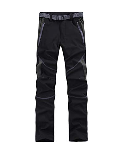 Onsoyours Damen Hose Outdoor Wanderhose Leichte Trekkinghose Dünne Atmungsaktive Schnell Trocknende Abnehmbare wasserdichte Hose B Schwarz XXL von Onsoyours