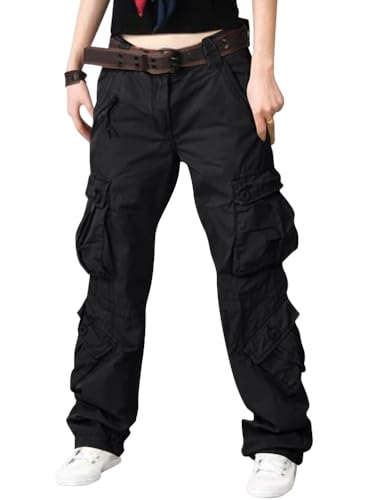 Onsoyours Damen Hosen Camouflage Jogginghose Sporthose Workwear Uniform Combat Cargo Relaxed Fit Multi Taschen Freizeithose A Schwarz M Onsoyours Damen Hosen Camouflage Jogginghose Sporthose Workwear Uniform Combat Cargo Relaxed Fit Multi Taschen Freizeithose A Schwarz M von Onsoyours