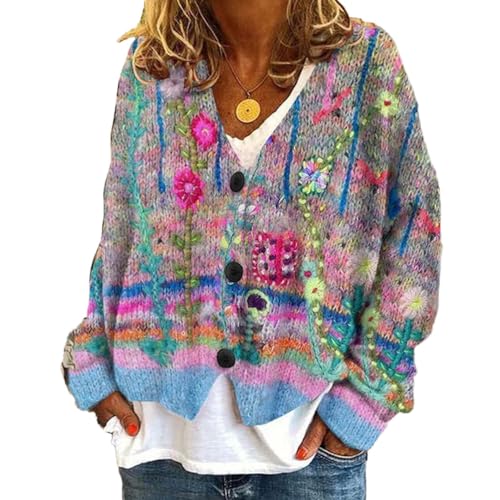 Onsoyours Damen Jacke Elegant Langarm Strick Mantel Open Front Sweater Cardigan Mit Knopfleiste Und Taschen C01 Grau M Onsoyours Damen Jacke Elegant Langarm Strick Mantel Open Front Sweater Cardigan Mit Knopfleiste Und Taschen C01 Grau M von Onsoyours