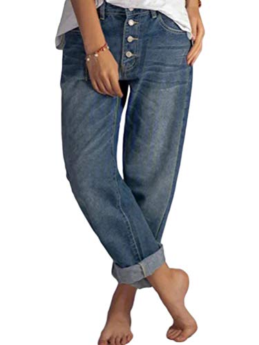 Onsoyours Damen Jeans Boyfriend High Waist Jeanshose Locker Lang Boyfriend Jeans Blau Hose Jeans Straight Lässig Weich Slim Fit Z1 Blau L Onsoyours Damen Jeans Boyfriend High Waist Jeanshose Locker Lang Boyfriend Jeans Blau Hose Jeans Straight Lässig Weich Slim Fit Z1 Blau L von Onsoyours