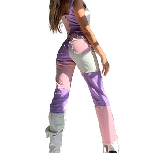 Onsoyours Damen Jeanshose Lang Stretch Skinny Jeanshose Elegant Bootcut Schlaghose High Waist Weites Bein Denim Hose Schlagjeans A Rosa L von Onsoyours