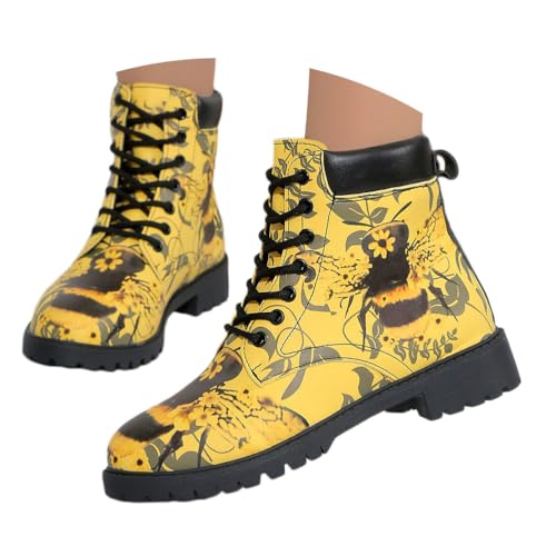 Onsoyours Damen Kurze Stiefel Gothic Chelsea Ankle Boot Punk Knöchel Biker Boot mit Blockabsatz Retro Drucken Stiefeletten Westernstiefel B Gelb 40 EU Onsoyours Damen Kurze Stiefel Gothic Chelsea Ankle Boot Punk Knöchel Biker Boot mit Blockabsatz Retro Drucken Stiefeletten Westernstiefel B Gelb 40 EU von Onsoyours