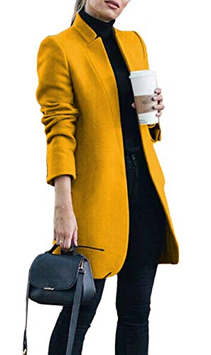 Onsoyours Damen Langarm Strickjacke Mit Taschen Lang Offnen Cardigan Strickpullover Jacke Casual Cardigan Langarm Outwear Mantel Jacke Herbst Dünn Jacken A Gelb XXL Onsoyours Damen Langarm Strickjacke Mit Taschen Lang Offnen Cardigan Strickpullover Jacke Casual Cardigan Langarm Outwear Mantel Jacke Herbst Dünn Jacken A Gelb XXL von Onsoyours