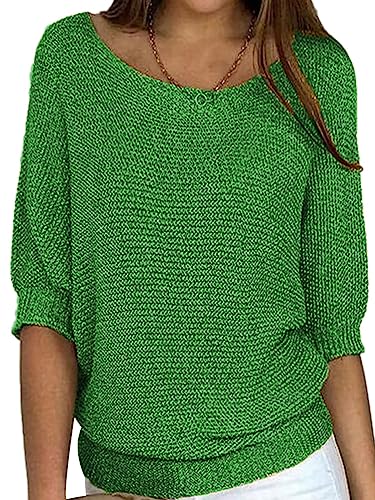 Onsoyours Damen Langarm Tshirt Casual Basic Locker Rundhals Oversize Pullover Lang Sweatshirt Bluse Oberteile Tops A Grün XXL Onsoyours Damen Langarm Tshirt Casual Basic Locker Rundhals Oversize Pullover Lang Sweatshirt Bluse Oberteile Tops A Grün XXL von Onsoyours