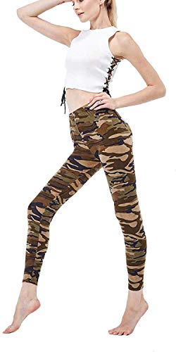 Onsoyours Damen Leggings Lederoptik Hose Sexy Damen Faux PU Leder Leggins Hohe Taille Hüfthoch Strumpfhose Hose Bleistifthose Freizeithose (M, B Grün) von Onsoyours