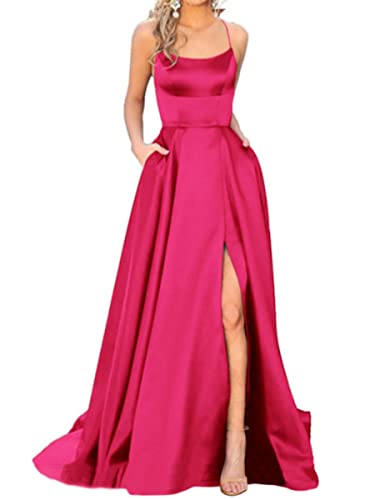 Onsoyours Damen Maxi Kleider Lang Abendkleid Festlich Cocktail Herbstkleider Elegant Hochzeitkleid Ballkleid Cocktailkleid Partykleid Formal Langes Kleid B Rose Rot XXL von Onsoyours