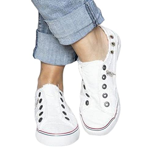 Onsoyours Damen Schuhe Lace Up Trainers Sommer Sportschuhe Canvas Sneaker Freizeitschuhe Einzelschuhe Walkingschuhe Flache Stoffschuhe Wanderschuhe B Weiß 40 EU Onsoyours Damen Schuhe Lace Up Trainers Sommer Sportschuhe Canvas Sneaker Freizeitschuhe Einzelschuhe Walkingschuhe Flache Stoffschuhe Wanderschuhe B Weiß 40 EU von Onsoyours