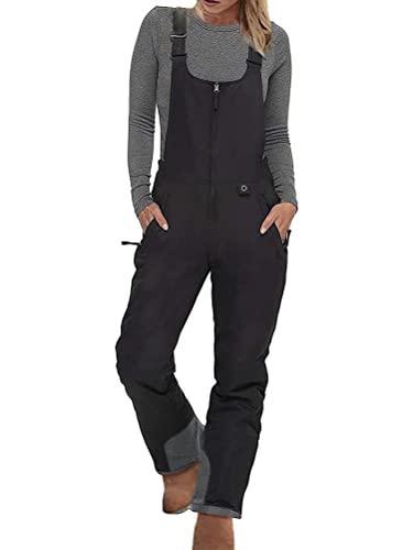 Onsoyours Damen Ski Schnee Latzhose Skihose Wasserdicht Wanderhose Softshellhose Winter Warm Gefüttert Outdoorhose Latzhose Trägerhose Snowboardhose Skifahren Schwarz XS Onsoyours Damen Ski Schnee Latzhose Skihose Wasserdicht Wanderhose Softshellhose Winter Warm Gefüttert Outdoorhose Latzhose Trägerhose Snowboardhose Skifahren Schwarz XS von Onsoyours