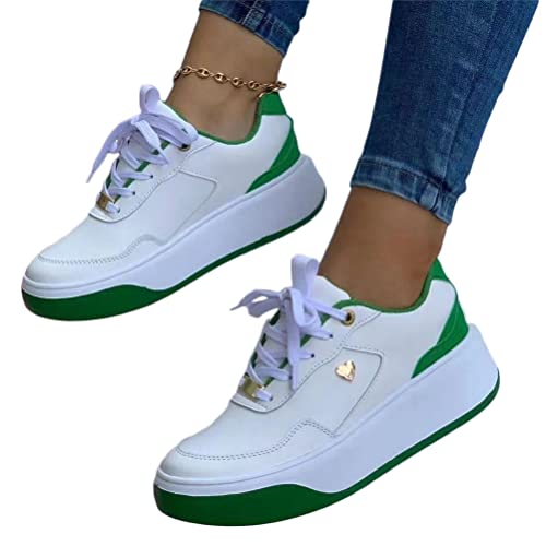 Onsoyours Damen Sommer Frühling Low Cut Sneaker Canvas Flache Schuhe Damen Freizeitschuhe Turnschuhe F Grün 39 EU von Onsoyours