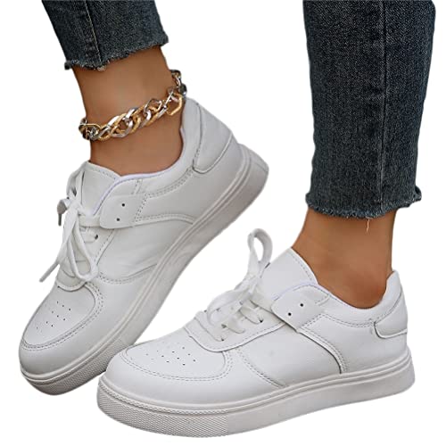 Onsoyours Damen Sommer Frühling Low Cut Sneaker Canvas Flache Schuhe Damen Freizeitschuhe Turnschuhe G Weiß 36 EU von Onsoyours