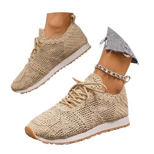 Onsoyours Damen Sommer Mesh Sneakers Flach Atmungsaktiv Freizeitschuhe Walkingschuhe Turnschuhe Laufschuhe Sportschuhe Schuhe Trainer A Beige 39 EU Onsoyours Damen Sommer Mesh Sneakers Flach Atmungsaktiv Freizeitschuhe Walkingschuhe Turnschuhe Laufschuhe Sportschuhe Schuhe Trainer A Beige 39 EU von Onsoyours
