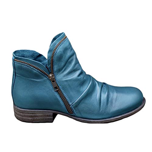 Onsoyours Damen Stiefel Mit Blockabsatz Biker Boots Herbst Winter Reißverschluss Worker Boots Winterstiefel Warm Casual Combat Boots Klassischer Stiefeletten Blau 43 EU Onsoyours Damen Stiefel Mit Blockabsatz Biker Boots Herbst Winter Reißverschluss Worker Boots Winterstiefel Warm Casual Combat Boots Klassischer Stiefeletten Blau 43 EU von Onsoyours