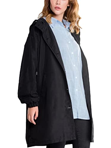 Onsoyours Damen Trenchcoat Mantel Lang Frauen Winddichter Cabanjacke Cardigan Klassische Herbst Frühling Jacke Winddichter Mantel B Schwarz XL Onsoyours Damen Trenchcoat Mantel Lang Frauen Winddichter Cabanjacke Cardigan Klassische Herbst Frühling Jacke Winddichter Mantel B Schwarz XL von Onsoyours