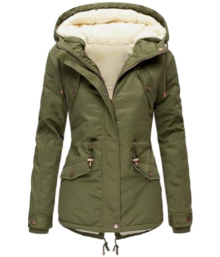 Onsoyours Damen Wintermantel Dicke Parka Steppmantel mit Kapuze Plus Samt Mantel Oversized Winterjacke Daunenjacke Lange Jacke Slim Trenchcoats Winter Dicke Coat A Armeegrün M Onsoyours Damen Wintermantel Dicke Parka Steppmantel mit Kapuze Plus Samt Mantel Oversized Winterjacke Daunenjacke Lange Jacke Slim Trenchcoats Winter Dicke Coat A Armeegrün M von Onsoyours