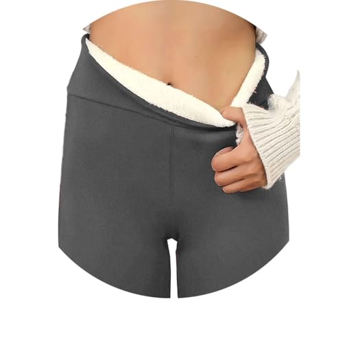 Onsoyours Gefütterte Leggings Damen Thermo Leggings Winter Verdickte Fleece Gefütterte Strumpfhose Thermoleggings B Dunkelgrau M von Onsoyours