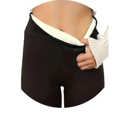 Onsoyours Gefütterte Leggings Damen Thermo Leggings Winter Verdickte Fleece Gefütterte Strumpfhose Thermoleggings B Schwarz M von Onsoyours