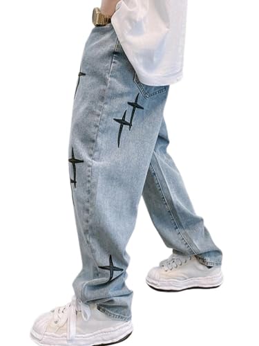 Onsoyours Herren Baggy Jeans Y2k Jeanshose Vintage Straight Leg Denim Hosen Teenager Jungen Streetwear Hip Hop Jeans Hip Hop Jeans H01 Blau M Onsoyours Herren Baggy Jeans Y2k Jeanshose Vintage Straight Leg Denim Hosen Teenager Jungen Streetwear Hip Hop Jeans Hip Hop Jeans H01 Blau M von Onsoyours