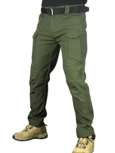 Onsoyours Herren Cargo Hose Militär Outdoor Hose mit Viele Taschen Männer Stretch Arbeitshosen Combat Tactical Hose Ranger Hose für Jagd Wandern C Armeegrün M von Onsoyours