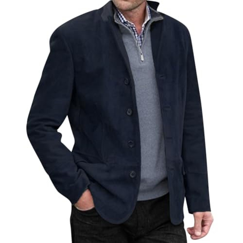 Onsoyours Herren Cord Anzugjacke Retro Sakko Freizeit Blazer Regular Fit Wolle Tweed British Blazer Modern Winterjacken Anzugjacke für Männer B Dunkelblau XXL Onsoyours Herren Cord Anzugjacke Retro Sakko Freizeit Blazer Regular Fit Wolle Tweed British Blazer Modern Winterjacken Anzugjacke für Männer B Dunkelblau XXL von Onsoyours