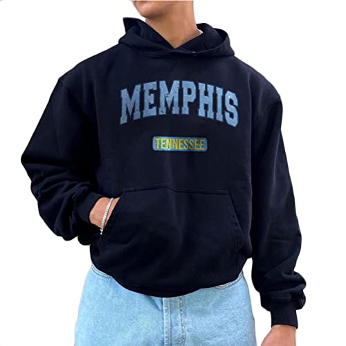 Onsoyours Herren Damen Kapuzenpullover Hoodie Hip Hop Sweatshirt Oversize Druck Kapuzenjacke Oversize Langarmshirt Teenager Oberteile Pullover Tops Warm Vintage Paare Unisex F4 Schwarz XL von Onsoyours