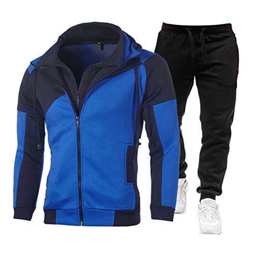 Onsoyours Herren Trainingsanzug Jogginganzug Sportanzug Streetwear Jogger Hausanzug C Blau M von Onsoyours