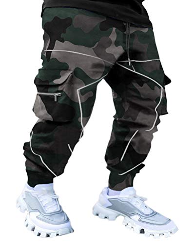 Onsoyours Hose Herren Mode Cargo Hose Multi Taschen Bandage Casual Sporthosen Harem Hose Männer Freizeithose Hose Sweatpants B Armeegrün L Onsoyours Hose Herren Mode Cargo Hose Multi Taschen Bandage Casual Sporthosen Harem Hose Männer Freizeithose Hose Sweatpants B Armeegrün L von Onsoyours