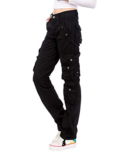 Onsoyours Hosen Damen Camouflage Jogginghose Sporthose Workwear Uniform Combat Cargo Relaxed Fit Multi Taschen Freizeithose Schwarz XXX-Large Onsoyours Hosen Damen Camouflage Jogginghose Sporthose Workwear Uniform Combat Cargo Relaxed Fit Multi Taschen Freizeithose Schwarz XXX-Large von Onsoyours