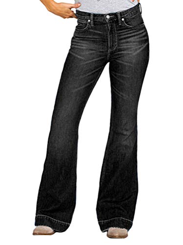 Onsoyours Jeanshose Damen Elegant Stretch Skinny Schlaghose Bootcut Flared Hose Casual Hohe Taille Jeans Mode Hose Weites Bein Retro Stil Destroyed Denim Pants F Schwarz M Onsoyours Jeanshose Damen Elegant Stretch Skinny Schlaghose Bootcut Flared Hose Casual Hohe Taille Jeans Mode Hose Weites Bein Retro Stil Destroyed Denim Pants F Schwarz M von Onsoyours