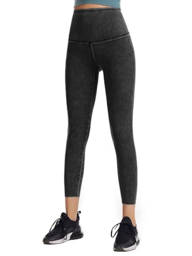 Onsoyours Jeggings Damen Stretch Leggings Skinny Jeans Hose High Waist Denim Sportleggins Stretch Sporthose Fitnesshose Yogahose Outdoor A Dunkelgrau M von Onsoyours