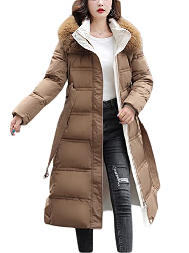 Onsoyours Mantel Mantel Outwear Frauen Winterjacke Warm Slim Pelzkragen Reißverschluss Dicker C Khaki XL Onsoyours Mantel Mantel Outwear Frauen Winterjacke Warm Slim Pelzkragen Reißverschluss Dicker C Khaki XL von Onsoyours